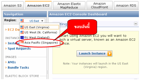 Amazon EC2 Console